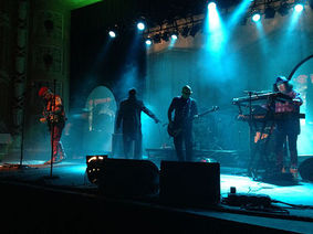 Monty Oxymoron with The Damned - photo by Violet Black